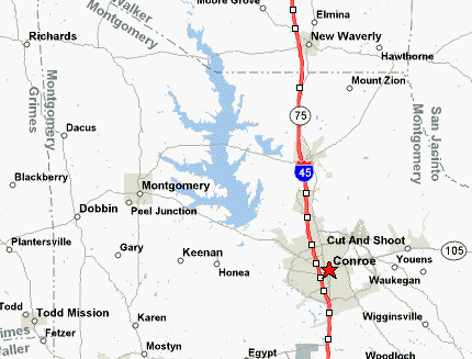 Lake Conroe Map 